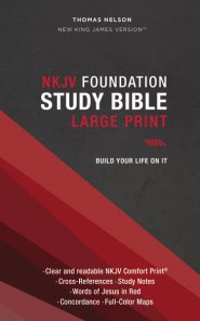 NKJV, Foundation Study Bible, Large Print, Hardcover, Red Letter, Thumb Indexed, Comfort Print