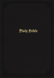 KJV Holy Bible: Large Print Single-Column with 43,000 End-of-Verse Cross References, Black Leathersoft, Personal Size, Red Letter, Comfort Print: King James Version