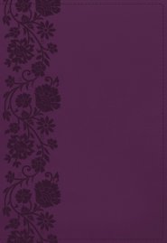 KJV Holy Bible: Large Print Single-Column with 43,000 End-of-Verse Cross References, Purple Leathersoft, Personal Size, Red Letter, Comfort Print: King James Version