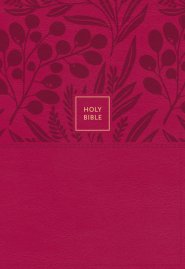 KJV Holy Bible: Large Print Single-Column with 43,000 End-of-Verse Cross References, Pink Leathersoft, Personal Size, Red Letter, Comfort Print: King James Version