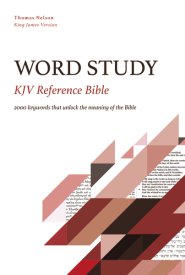 KJV, Word Study Reference Bible, Hardcover, Red Letter, Comfort Print