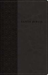 RVR60 Santa Biblia, Letra Grande, Tamaño Compacto, Leathersoft, Negro, Edición Letra Roja con Cierre