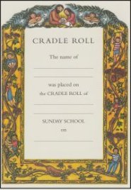 Cradle Roll Certificate - Pack of 10