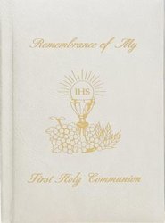 Remembrance of My First Holy Communion-Girl-White Edges: Marian Children's Mass Book