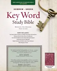 NASB Key Word Study Bible: Burgundy, Bonded Leather