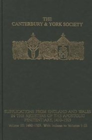 Supplications from England and Wales in the Registers of the Apostolic Penitentiary, 1410-1503