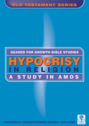 Hypocrisy in Religion: A Study in Amos