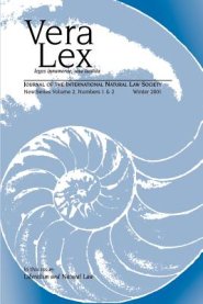 Vera Lex Vol 2: Journal of the International Natural Law Society