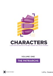 Characters Volume 1: The Patriarchs - Teen Study Guide: Volume 1