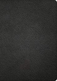 CSB Single-Column Wide-Margin Bible, Holman Handcrafted Collection, Black Premium Goatskin