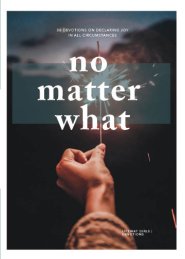 No Matter What - Teen Girls' Devotional