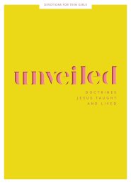 Unveiled - Teen Girls' Devotional