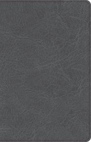 CSB Thinline Bible, Charcoal LeatherTouch