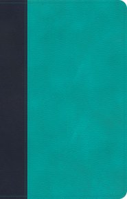 CSB Personal Size Bible, Navy/Teal LeatherTouch