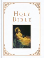 KJV Family Bible, Deluxe White Bonded Leather-Over-Board