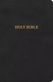 KJV Thinline Bible, Black LeatherTouch