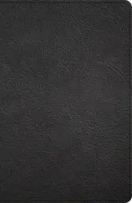 KJV Thinline Bible, Black Genuine Leather