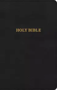 KJV Thinline Reference Bible, Black LeatherTouch