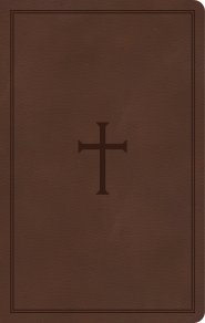 KJV Thinline Reference Bible, Brown LeatherTouch