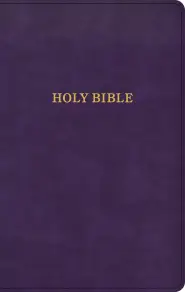 KJV Thinline Reference Bible, Purple LeatherTouch