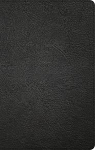 KJV Thinline Reference Bible, Black Genuine Leather