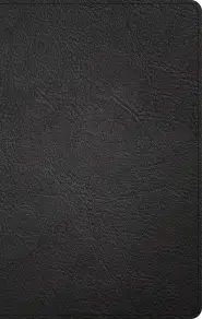 KJV Thinline Reference Bible, Black Genuine Leather