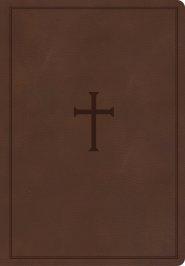 CSB Super Giant Print Reference Bible, Brown LeatherTouch