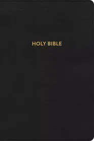 KJV Rainbow Study Bible, Black LeatherTouch