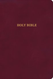 KJV Large Print Thinline Bible, Burgundy LeatherTouch