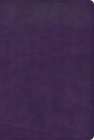 KJV Large Print Thinline Bible, Plum LeatherTouch