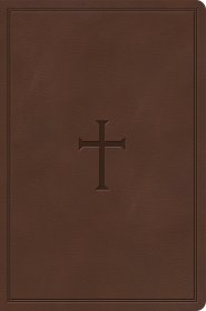 CSB Giant Print Reference Bible, Brown LeatherTouch