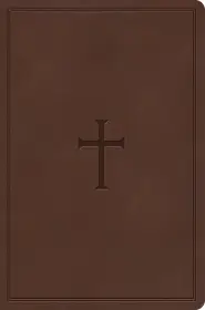 CSB Giant Print Reference Bible, Brown LeatherTouch, Indexed