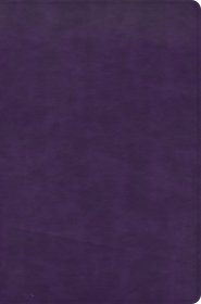 CSB Giant Print Reference Bible, Plum LeatherTouch