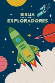 RVR 1960 Biblia para niños exploradores, azul cósmico símil piel