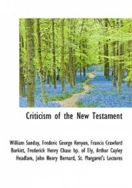 Criticism of the New Testament