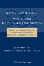 Wittgenstein: Rules, Grammar and Necessity