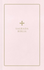 Biblia Católica, Regalos y Ceremonias, Piel reciclada, Rosado, Comfort Print