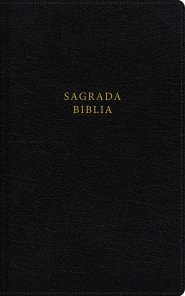 Biblia Católica, Tamaño personal, Leathersoft, Negra, con Cierre, Comfort Print