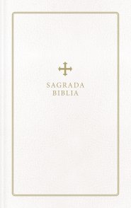 Biblia Católica, Regalos y Ceremonias, Piel reciclada, Blanco, Comfort Print