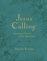 Jesus Calling, Large Text Teal Leathersoft, with Full Scriptures