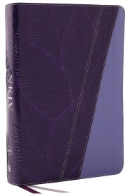 NKJV Study Bible, Leathersoft, Purple, Full-Color, Comfort Print