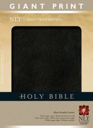 NLT Giant Print Bible: Black, Bonded Leather