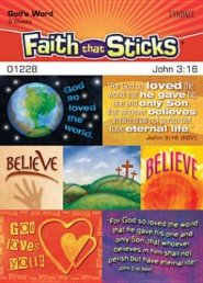 John 3 16 Stickers