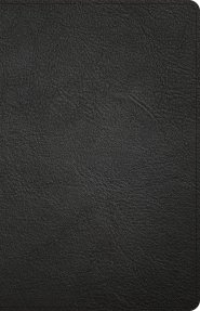 NASB Large Print Thinline Bible, Holman Handcrafted Collection, Black Premium Goatskin