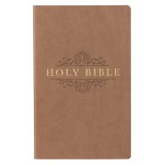 Tan Faux Leather King James Version Gift and Award Bible