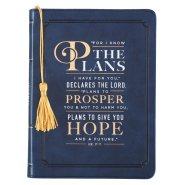 Journal-I Know The Plans-Navy LuxLeather