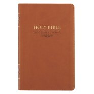 KJV Bible Gift Edition Faux Leather, Saddle Tan