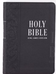 KJV Bible Compact LP Faux Leather, Black