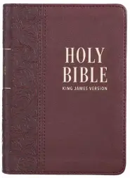 KJV Bible Compact LP Faux Leather, Medium Brown