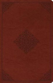 ESV Large Print Value Thinline Bible (TruTone, Tan, Ornament Design)